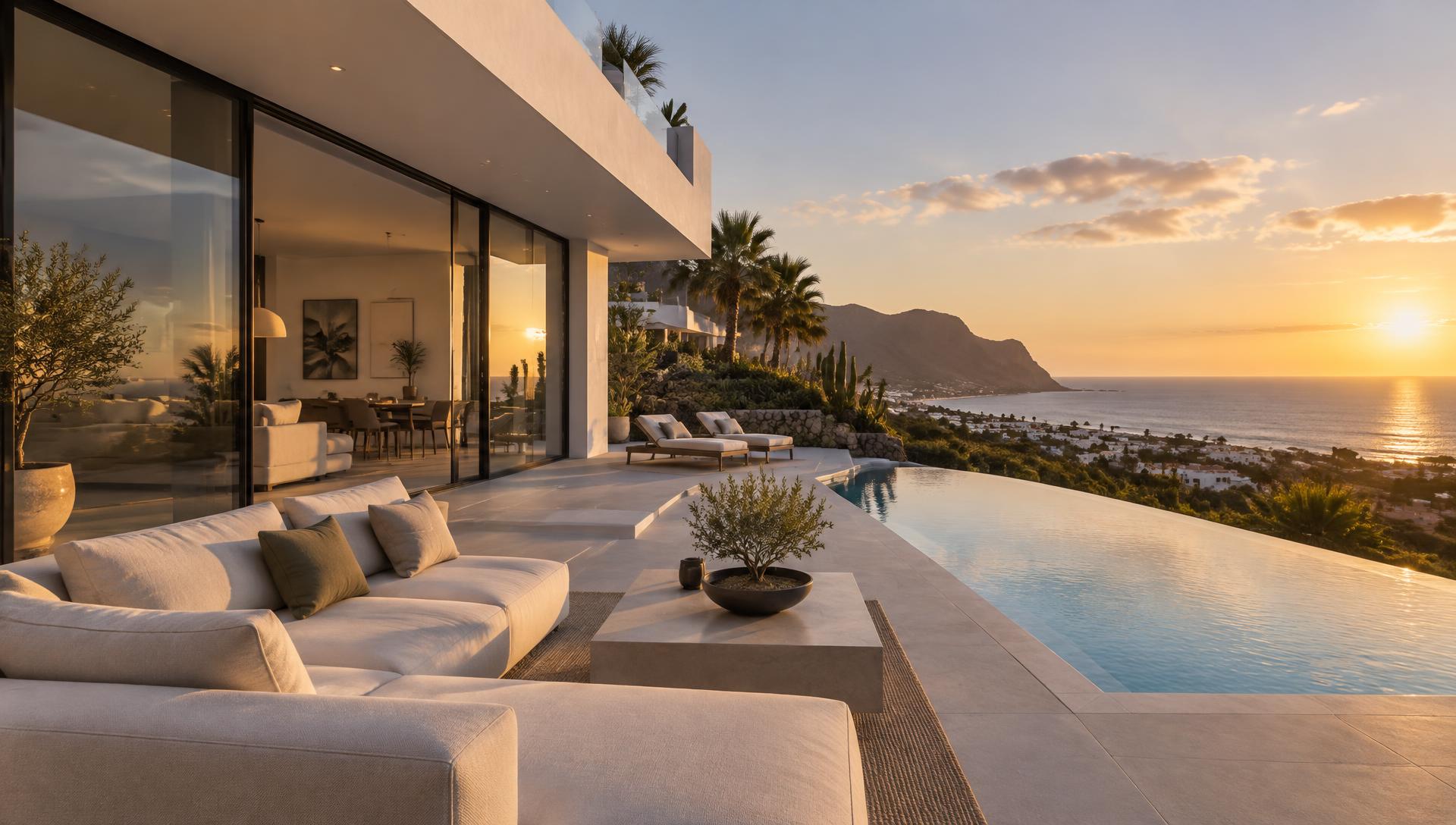 Moderne Villa mit Meerblick auf Teneriffa